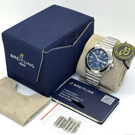 Breitling Chronomat Automatic GMT 40 Blau 2024 Fullset A32398101C1A1