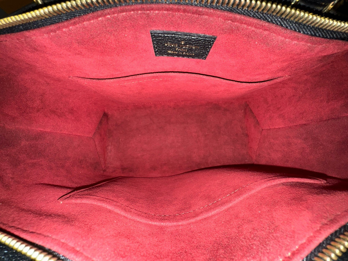 Louis Vuitton Petit Palais PM M58916 Monogram Empreinte Leder Schwarz