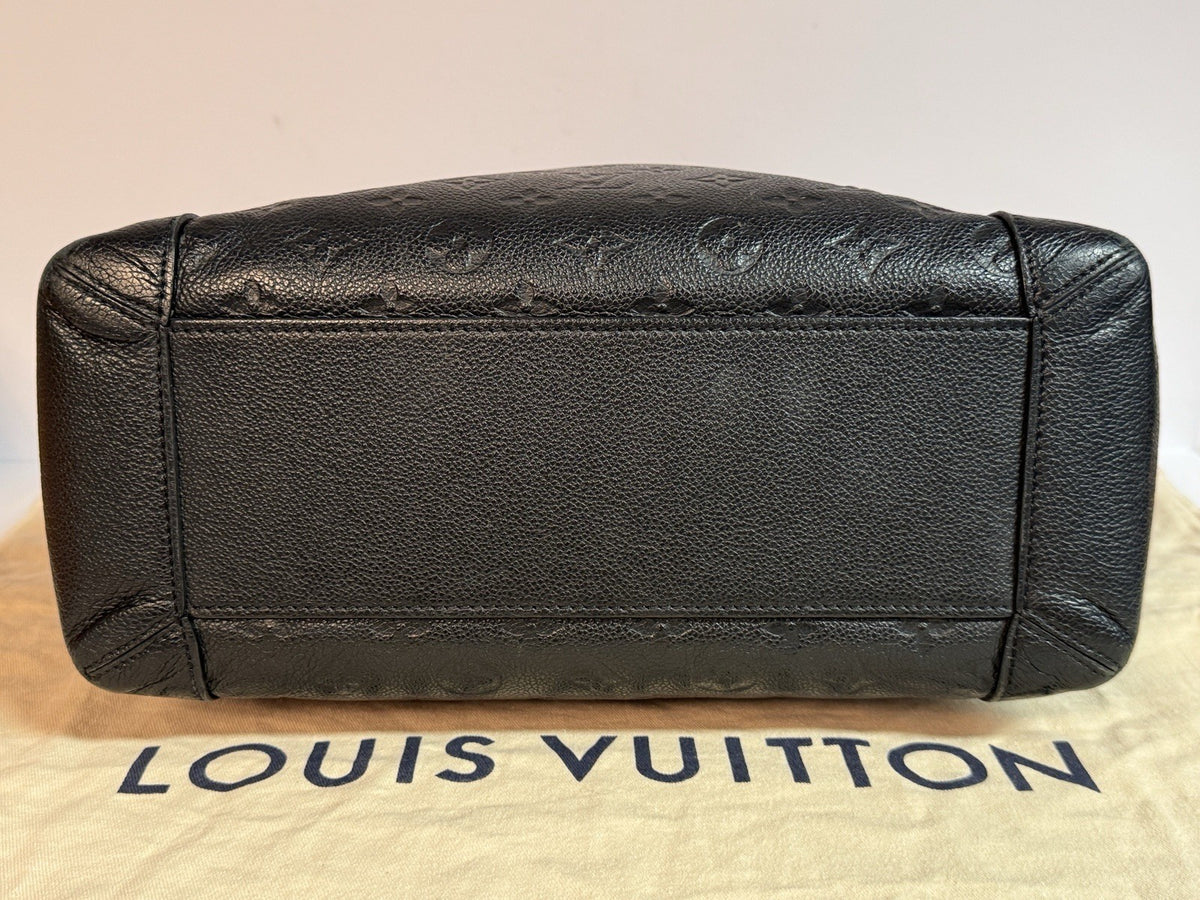 Louis Vuitton M50072 Bagatelle Empreinte Noir Schwarz Leder Umhängetasche 2016
