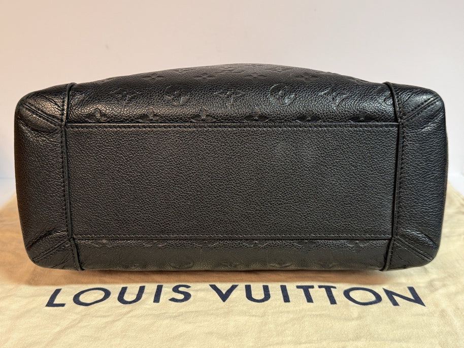 Louis Vuitton M50072 Bagatelle Empreinte Noir Schwarz Leder Umhängetasche 2016