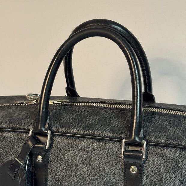 Louis Vuitton Porte Documents GM Damier Graphite große Herren Aktentasche 40cm