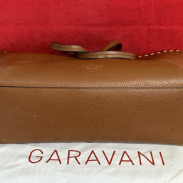 Valentino Garavani Rockstud Shopper Leder Braun Gold Nieten NP. 1.400€