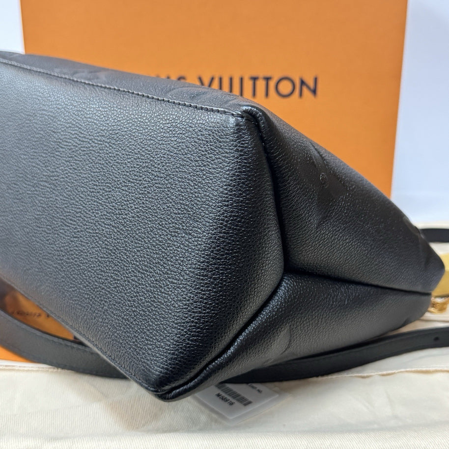 Louis Vuitton Petit Palais PM M58916 Monogram Empreinte Leder Schwarz