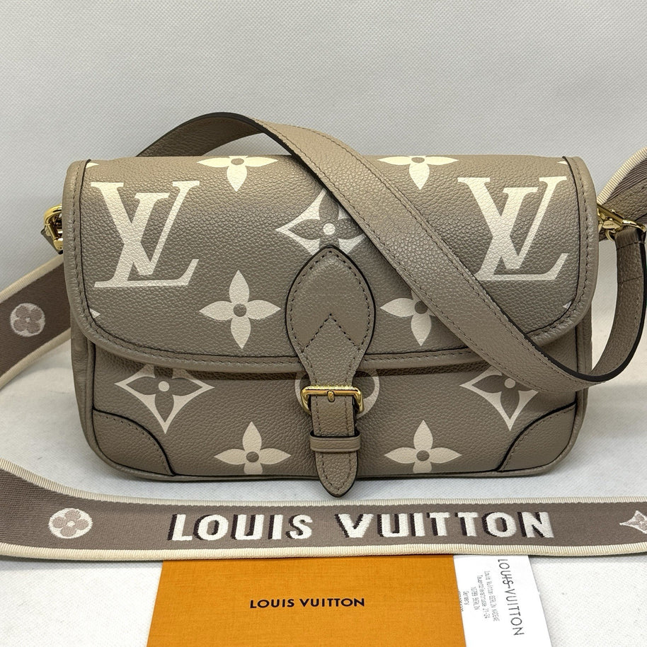 Louis Vuitton Diane 2024 Monogram Empreinte Tourterelle / Beige M46583