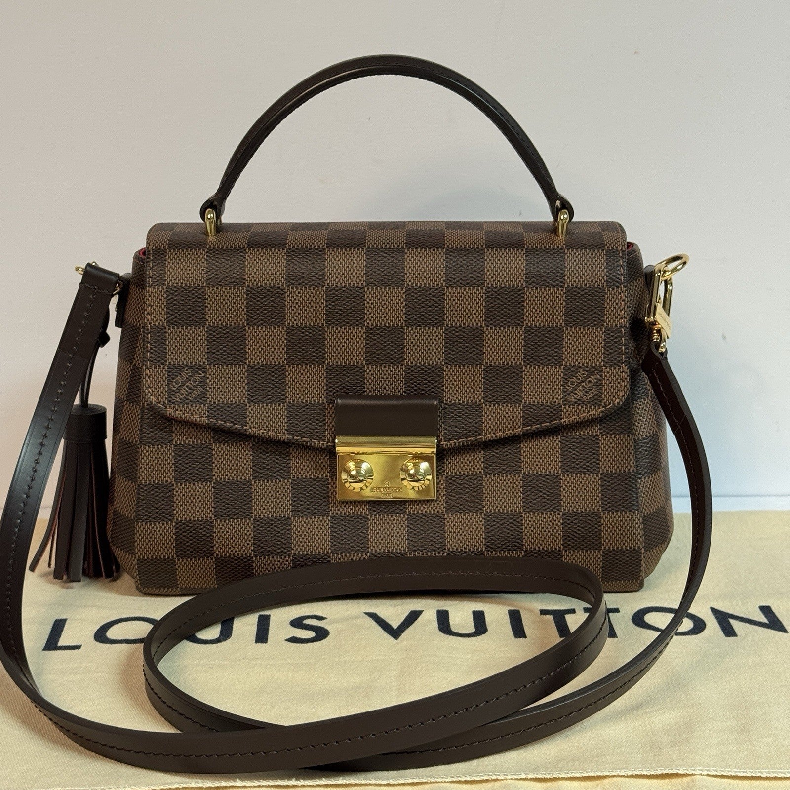 Louis Vuitton N53000 Croisette Damier Ebene Umhängetasche Rechnung 2022 wie NEU