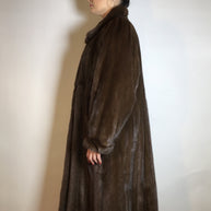 Wunderschöner langer Nerzmantel Original SAGA MINK Nerz braun Gr. 38/40 Damen
