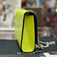 Yves Saint Laurent Kate YSL Summer Edition Neon Gelb Leder Umhängetasche