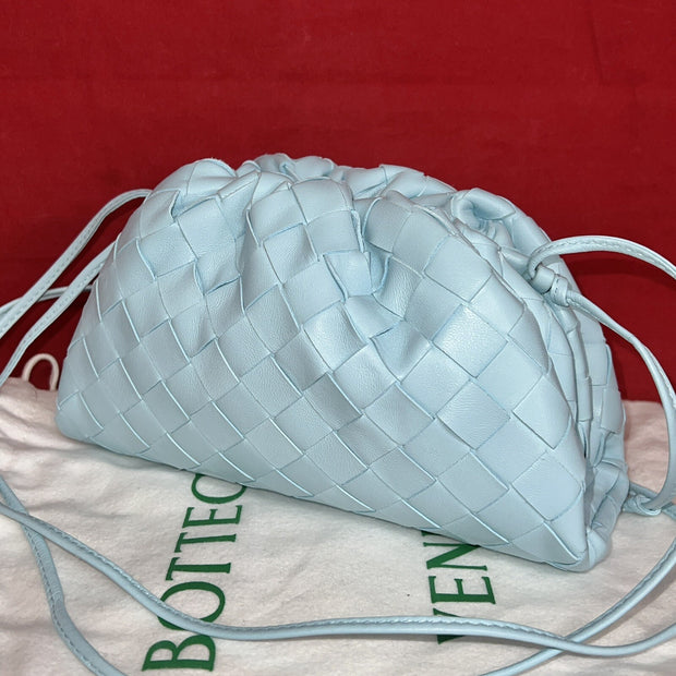 Bottega Veneta Teen Pouch Pale Blue Babyblau Damen Umhängetasche 2023