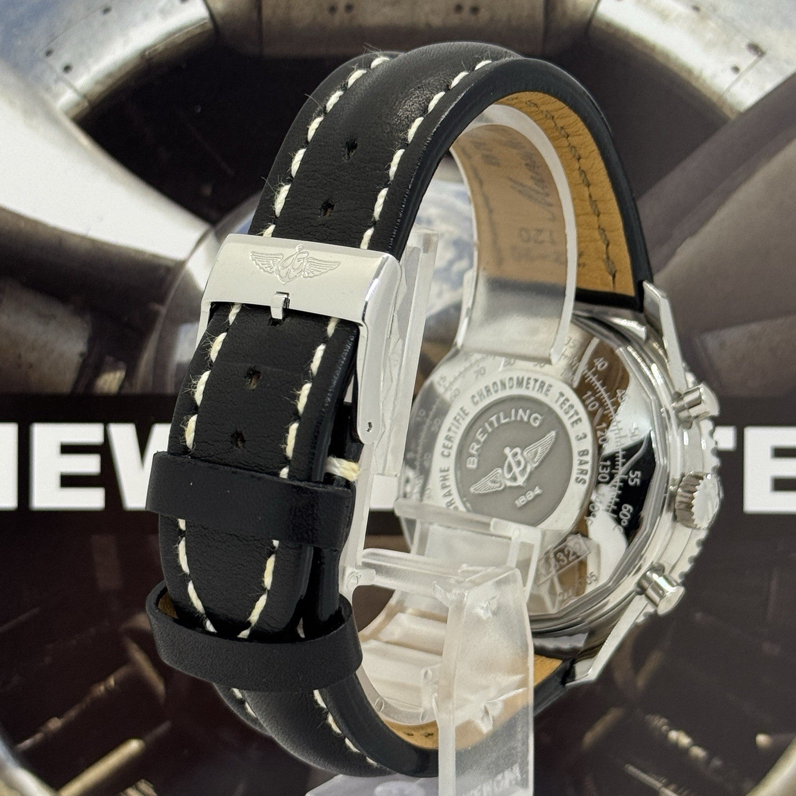 Breitling Navitimer 42mm Automatik Schwarz Fullset A23322