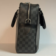 Louis Vuitton Porte Documents GM Damier Graphite große Herren Aktentasche 40cm