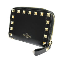 Valentino Garavani Rockstud Damen Portemonnaie Schwarz mit Nieten Geldbörse