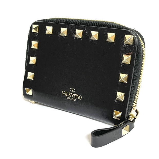 Valentino Garavani Rockstud Damen Portemonnaie Schwarz mit Nieten Geldbörse