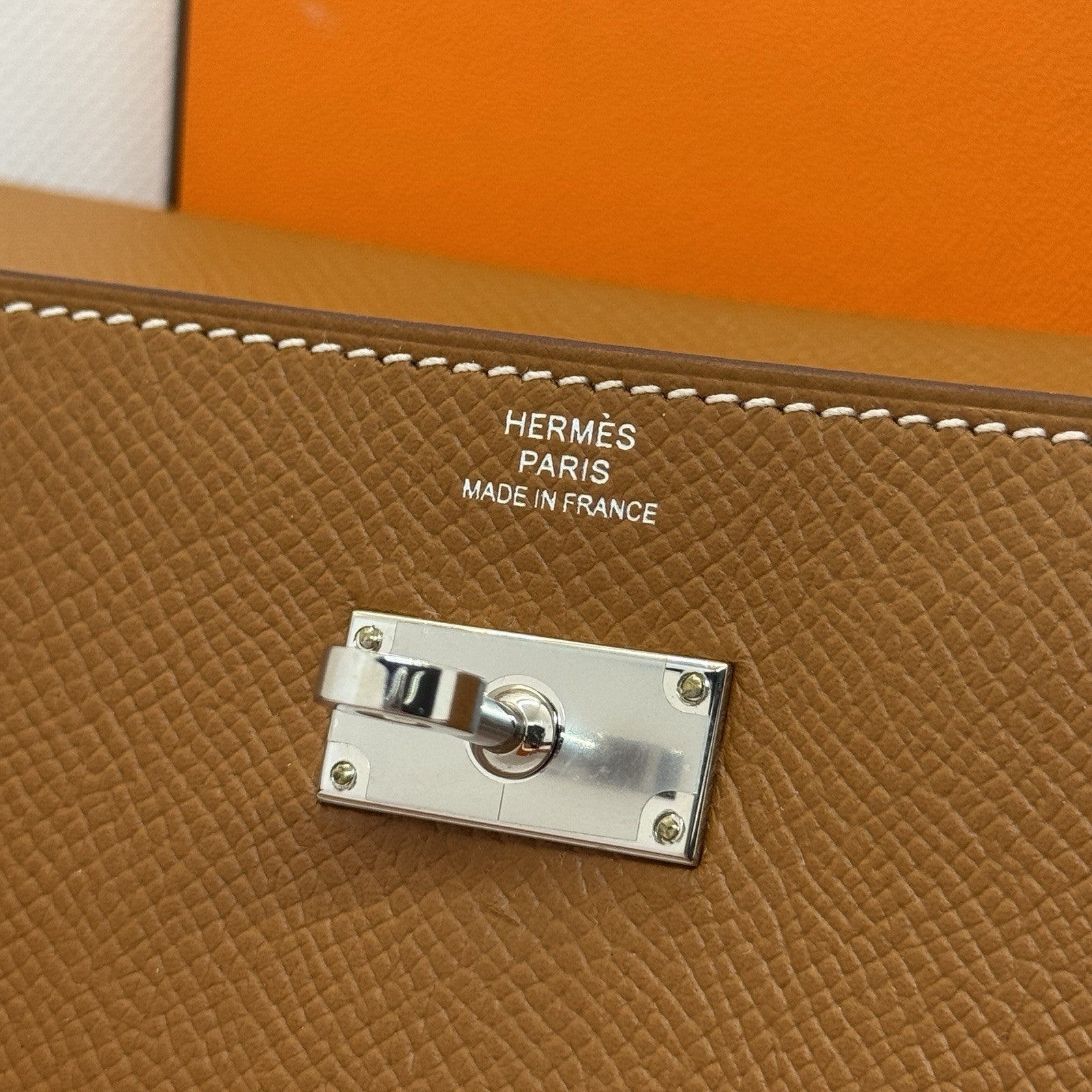 Hermes Kelly To Go Wallet Long Epsom Gold Braun Palladium Portemonnaie 2018