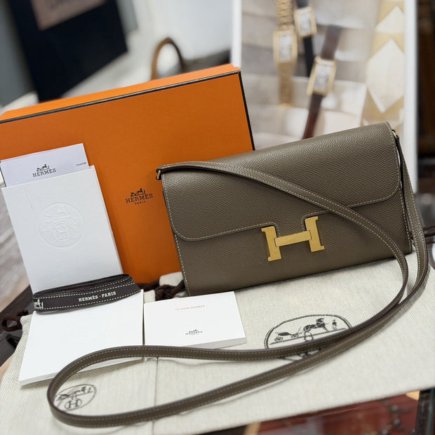 Hermes Constance To Go Veau Epsom Etoupe Gold 2025