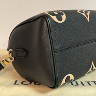 Louis Vuitton Speedy 25 mit Schulterriemen Monogram Empreinte Bicolor Leder
