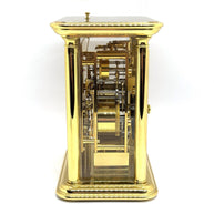 Matthew Norman Tischuhr 8-Tage Werk • Mondphase • Vollkalender • Messing • 17cm