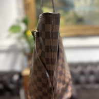 Louis Vuitton Neverfull MM Damier Ebene & Rosa 2016 Shopper Top Zustand