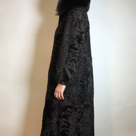 Ausgefallener Breitschwanzpersianer Mantel vom Kürschner Wendemantel 36/38 Damen