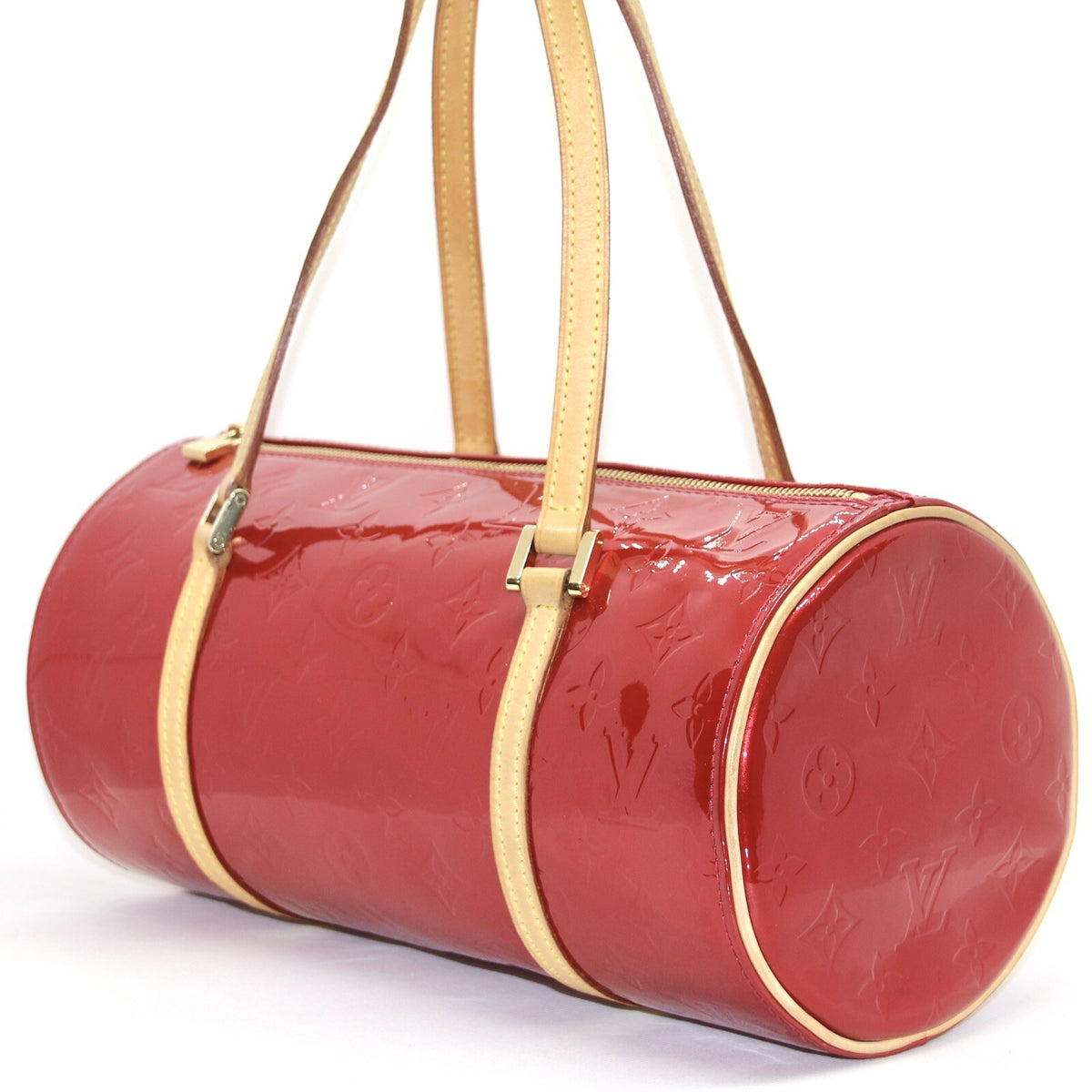 Louis Vuitton Papillon 30 Vernis Leder Rot Damentasche