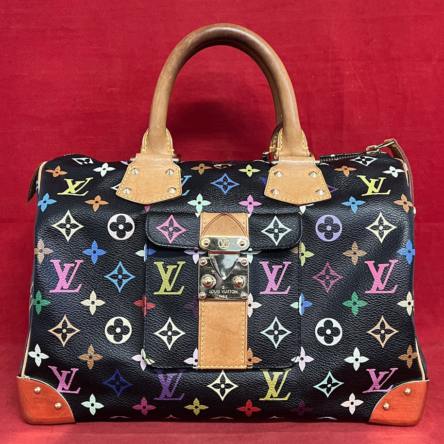 Louis Vuitton Speedy 30 Multicolore / Multicolor Monogram Damen Handtasche 2003