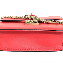 Valentino Garavani Glam Rock kleine Umhängetasche rosa/gold Rockstud