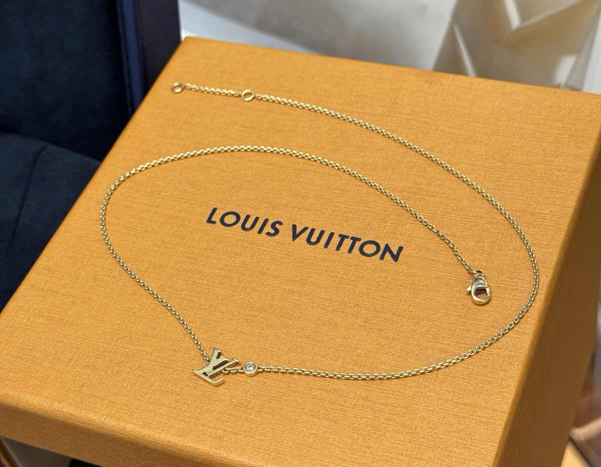 Louis Vuitton Idylle Blossom LV Halskette, Collier 18 Karat Gelbgold und Diamant