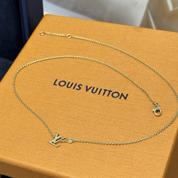 Louis Vuitton Idylle Blossom LV Halskette, Collier 18 Karat Gelbgold und Diamant