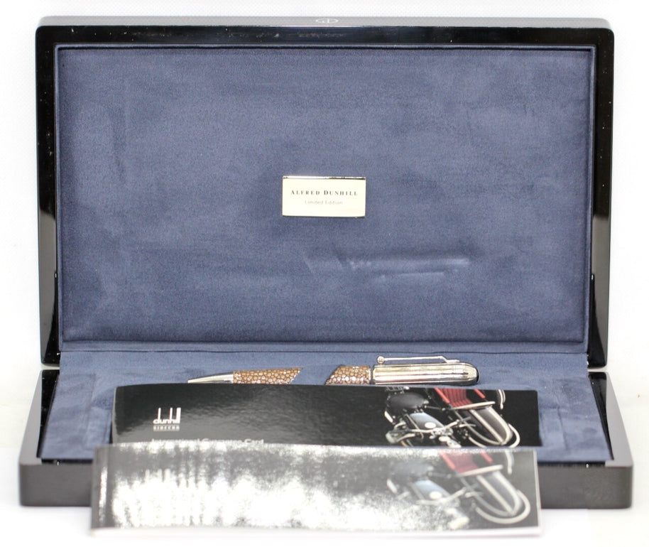 Dunhill Sidecar Limited Edition Exotic Leather Ballpoint Pen Kugelschreiber NEU