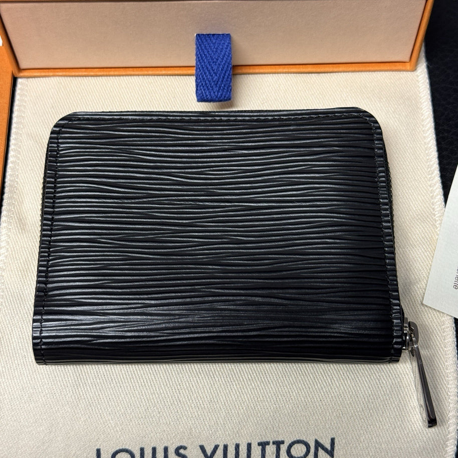 Louis Vuitton Zippy Coin Geldbörse Epi Leder Schwarz mit orig. Rechnung