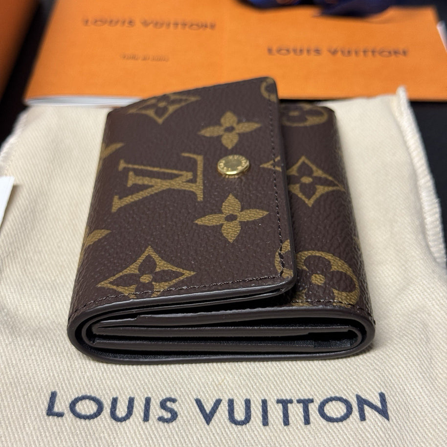 Louis Vuitton Micro Wallet Trifold Geldbörse Monogam Schwarz mit orig. Rechnung