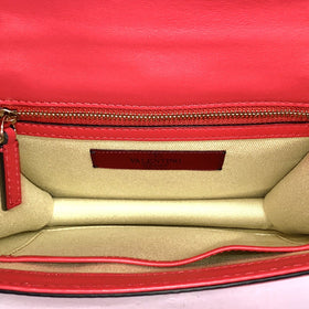Valentino Garavani Glam Rock kleine Umhängetasche rosa/gold Rockstud