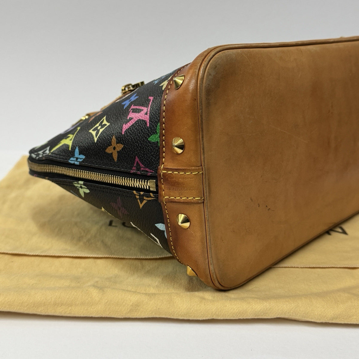 Louis Vuitton Alma Multicolor Multicolore Schwarz Handtasche 2004 IKONE