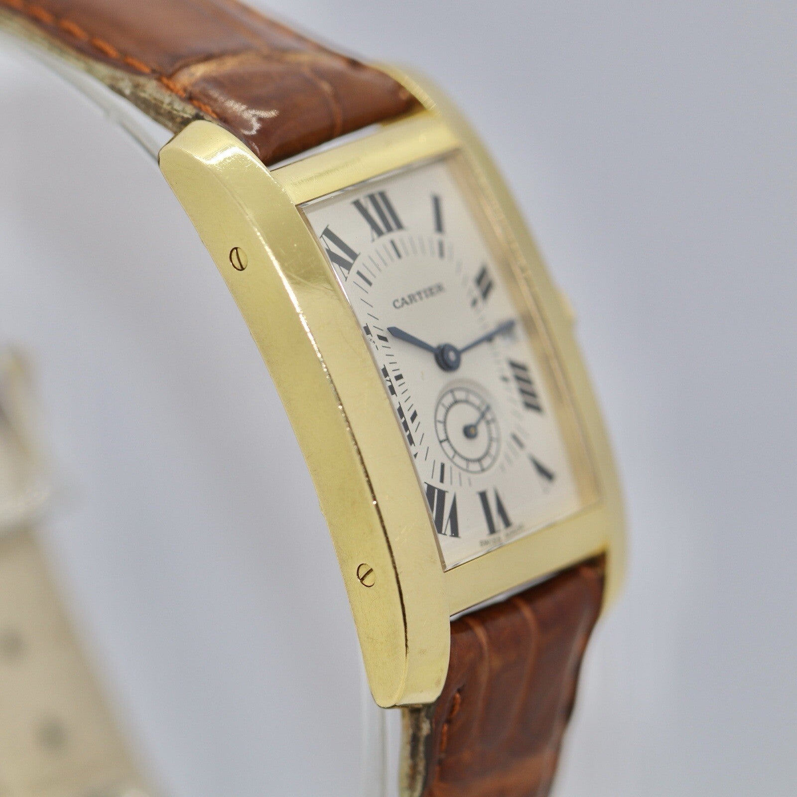 Cartier Tank Américaine Americaine 18k Gold Ref. 8012905 Orig. Papiere & Service