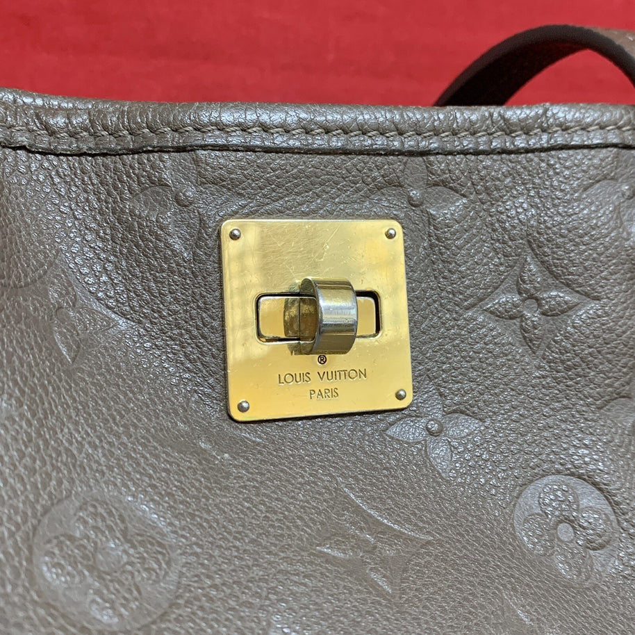 Louis Vuitton M40516 Citadine PM Monogram Empreinte Taupe Damen Handtasche 2012