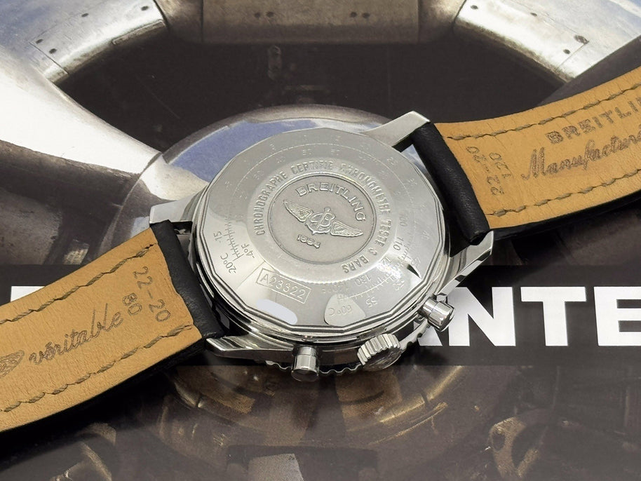 Breitling Navitimer 42mm Automatik Schwarz Fullset A23322