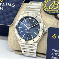 Breitling Chronomat Automatic GMT 40 Blau 2024 Fullset A32398101C1A1