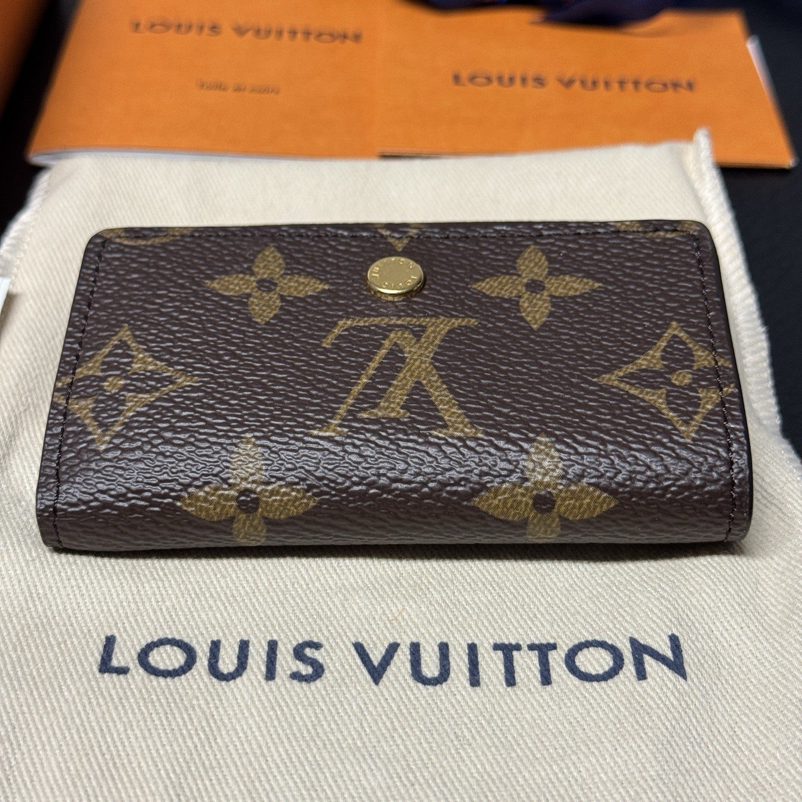 Louis Vuitton Micro Wallet Trifold Geldbörse Monogam Schwarz mit orig. Rechnung