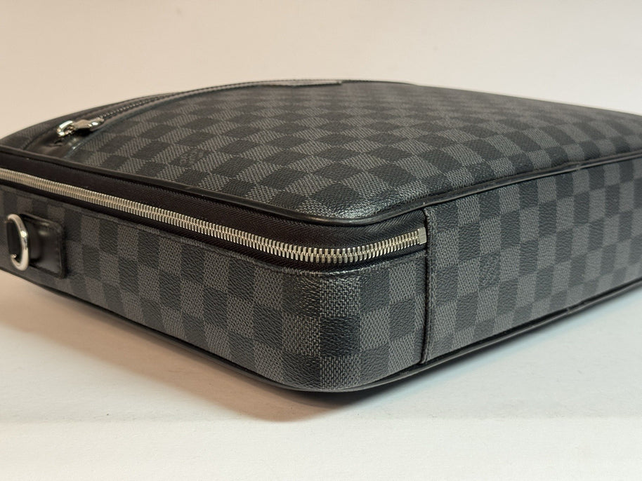 Louis Vuitton Steeve Porte Documents Damier Graphite Herren Businesstasche