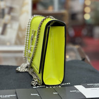 Yves Saint Laurent Kate YSL Summer Edition Neon Gelb Leder Umhängetasche