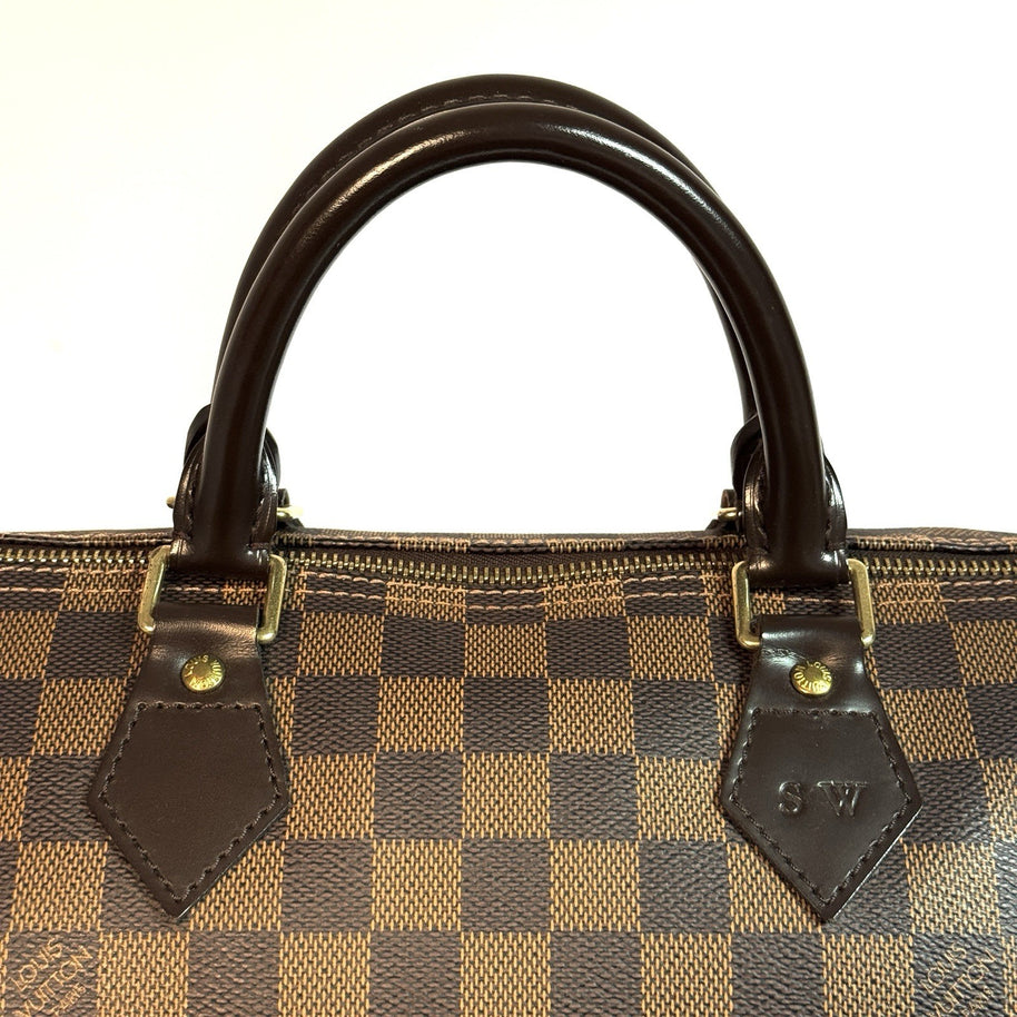 Louis Vuitton Speedy 30 Damier Ebene 2009 TOP Zustand (personalisiert)
