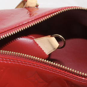 Louis Vuitton Papillon 30 Vernis Leder Rot Damentasche