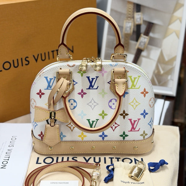 Louis Vuitton Alma BB Monogram Takashi Murakami M13078 Multicolor Weiß 2026