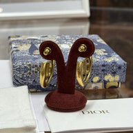 Dior Creolen, Ohrringe CD Montaigne Gold E1285, Christian Dior Hoop Earrings