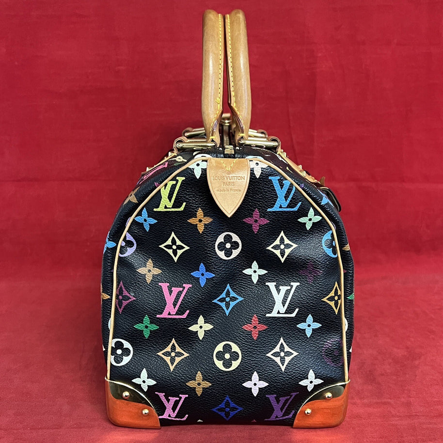 Louis Vuitton Speedy 30 Multicolore / Multicolor Monogram Damen Handtasche 2003