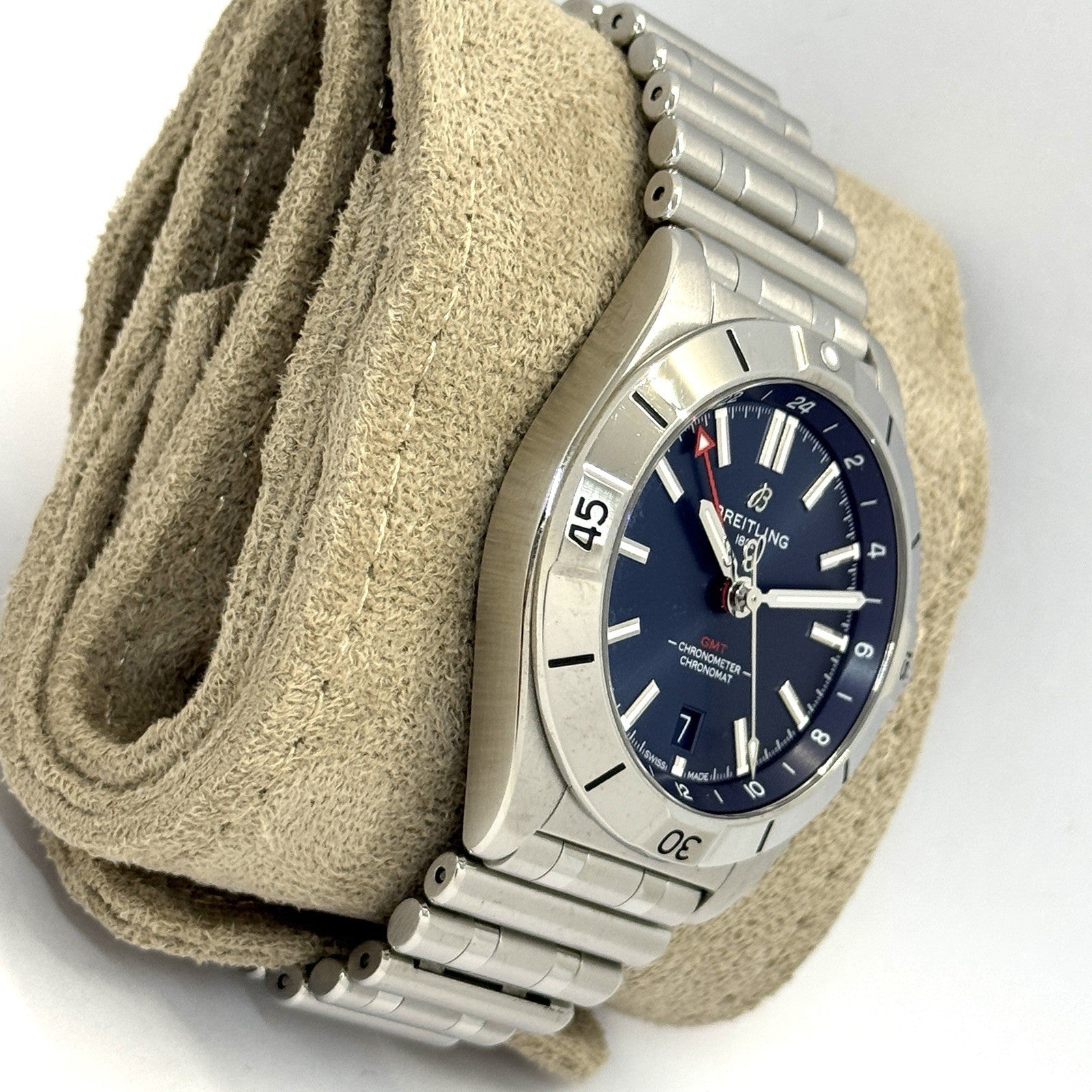 Breitling Chronomat Automatic GMT 40 Blau 2024 Fullset A32398101C1A1