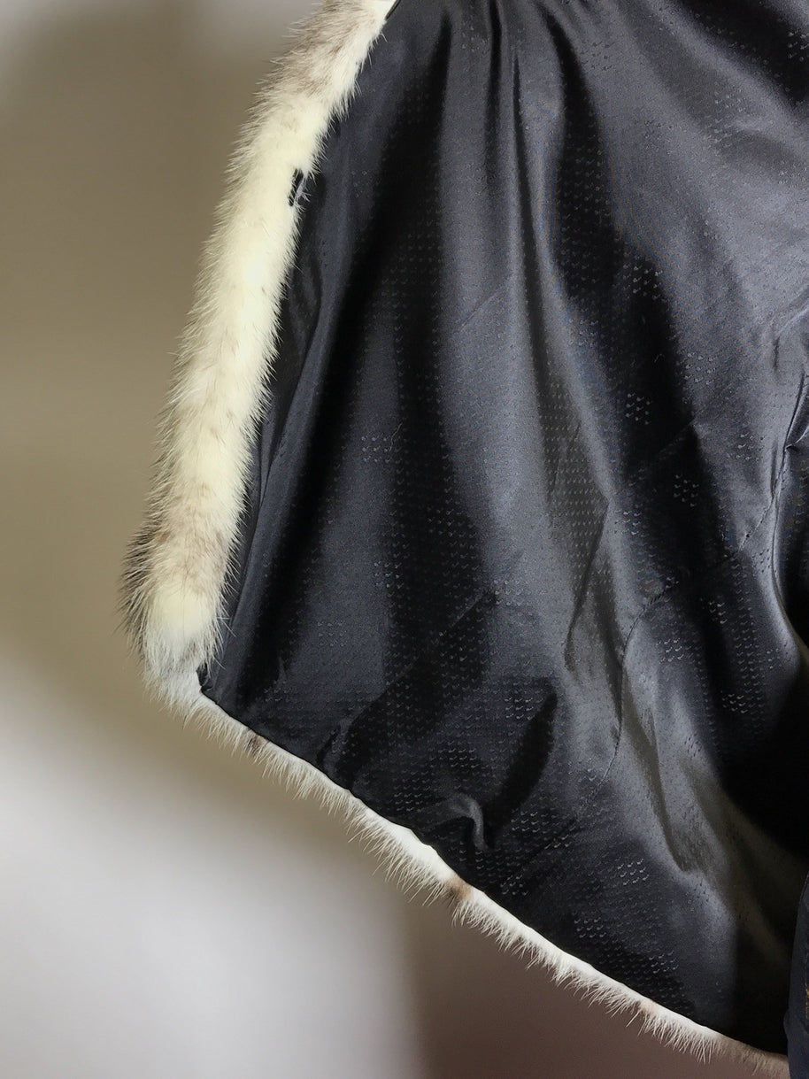 Schöne Nerzjacke Cross-Nerz, Sonderanfertigung vom Kürschner Gr. 40/42 Damen