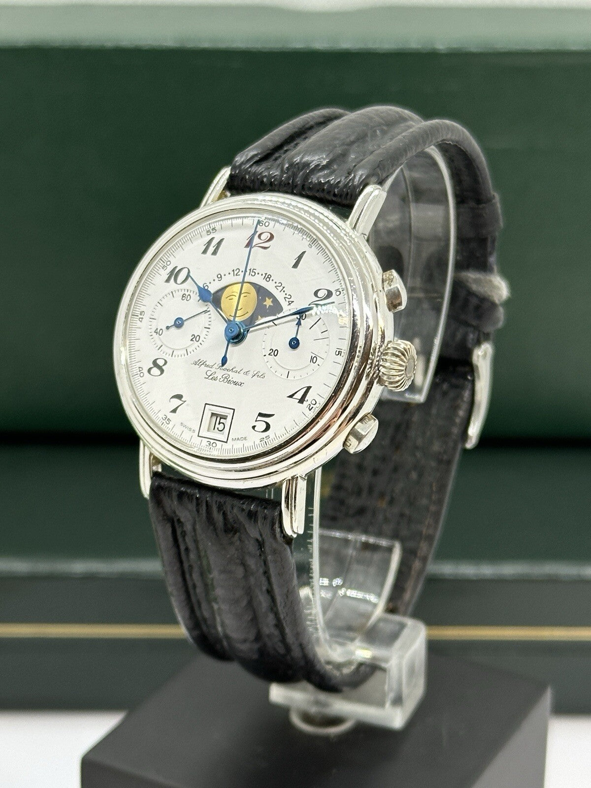 Alfred Rochat & fils (Chronoswiss) Chronograph Mondphase 925er Silber Limitiert