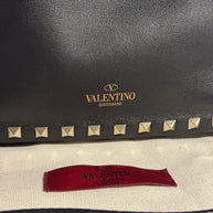 Valentino Garavani Rockstud Bucket Bag „Noe“ Umhängetasche + Pochette Schwarz