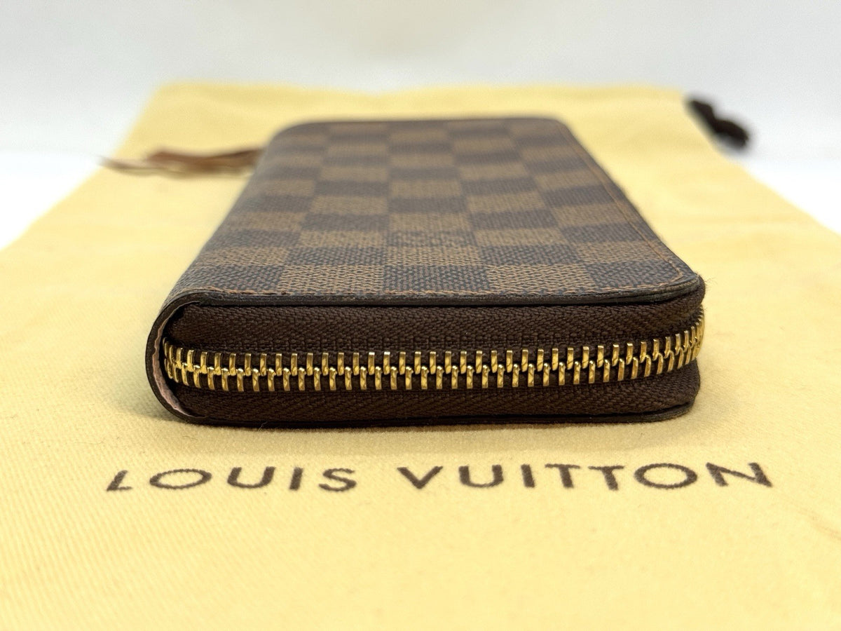 Louis Vuitton Portemonnaie Damen Zippy Slim Damier Ebene & Rose Ballerine 2017