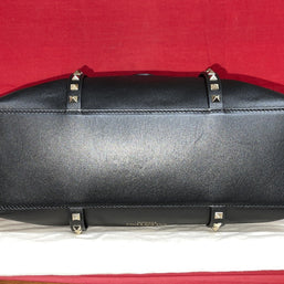 Valentino Garavani Rockstud Double Handle Bag Schwarz Damen Handtasche Shopper